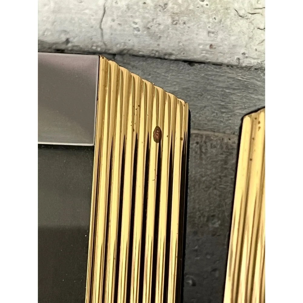 Vintage Art Deco Set of 4 Gold & Silver Color Two Tone Picture‎ Frames